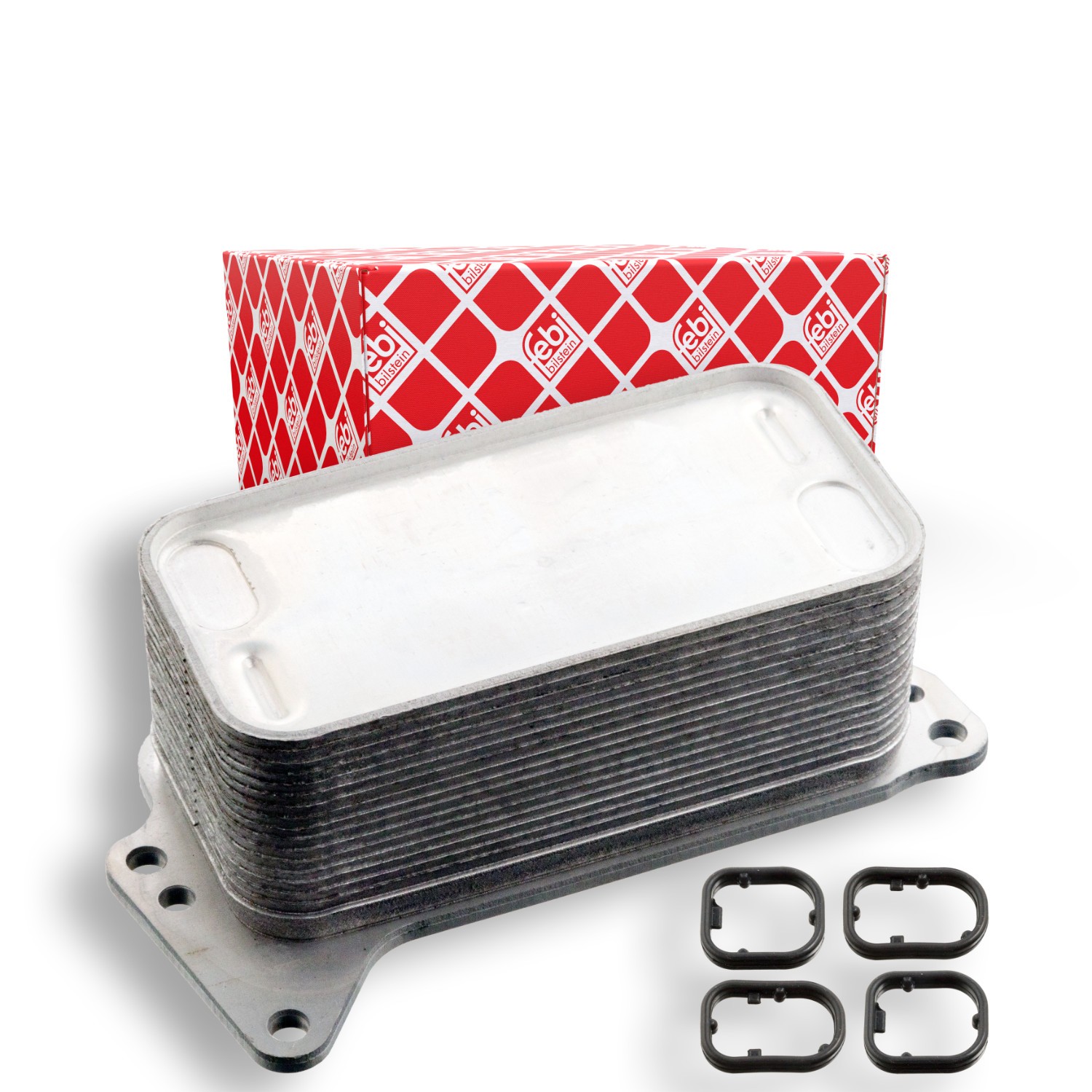 FEBI BILSTEIN Oliekoeler 105959 Nissan TIIDA Oliekoeler van de motor FEBI BILSTEIN 105959