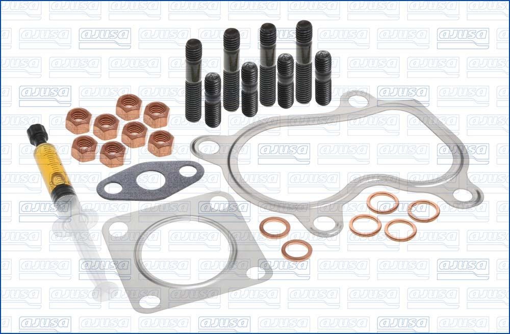 AJUSA Σετ τοποθέτησης, φορτιστής JTC12346 JTC12346 Φλάντζα υπερπληρωτή καυσαερίων CHRYSLER PT CRUISER AJUSA