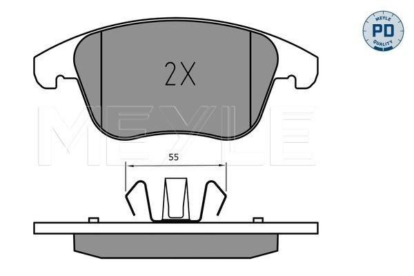 MEYLE Brzdové doštičky/platničky 025 222 6920/PD MEYLE 025 222 6920/PD Brzdové doštičky/platničky FORD Mondeo Mk5 Sedan (CD) 2.5 149 KS 2021