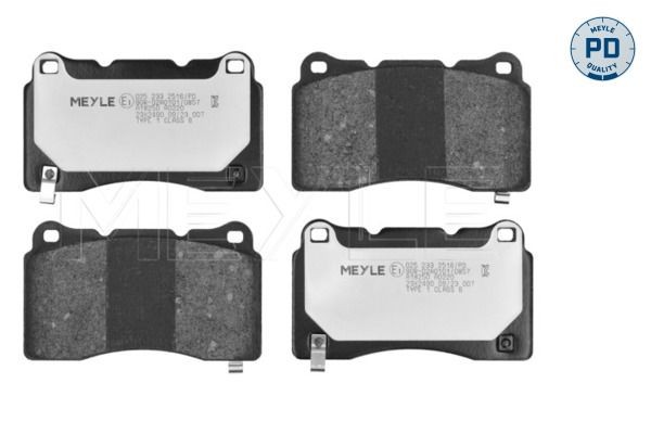 MEYLE Bromsbelägg 025 233 2516/PD 025 233 2516/PD MEYLE bromsbelägg sport Hyundai ix55
