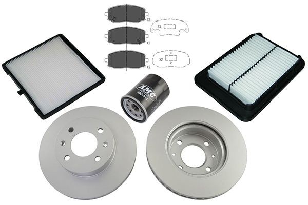 KAVO PARTS Onderhoudspakket KSK-3001 KSK-3001 Onderhoudspakket en filterset FIAT PANDA KAVO PARTS