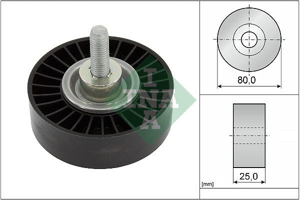 INA Vratná / vodiaca kladka rebrovaného klinového remeňa 532 0887 10 INA 532 0887 10 Vodiaca kladka LAND ROVER Range Rover Evoque (L551) za nízku cenu