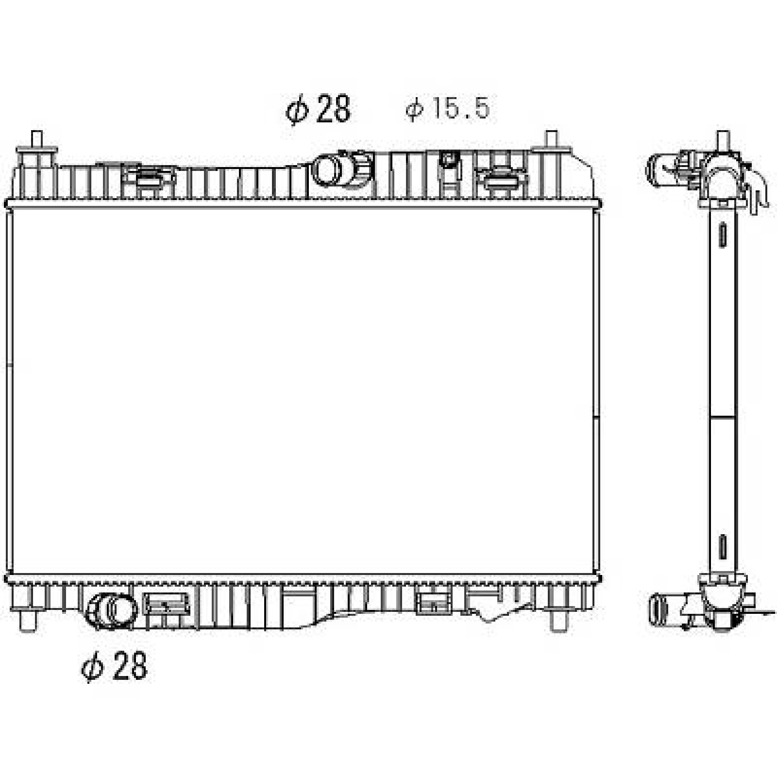 DIEDERICHS Radiateur du moteur DCM3945 DIEDERICHS DCM3945 Radiateur moteur Ford Transit Courier Break prix