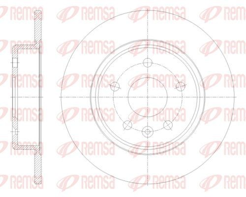 KAWE Bremseskive 61792 00 Skiver KAWE OPEL 61792 00