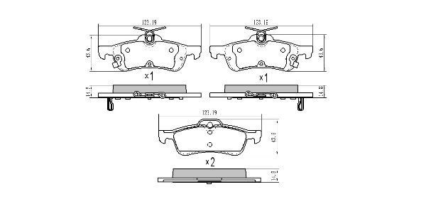 FREMAX Brake pad set FBP-0029 MAZDA FREMAX brake pad FBP-0029