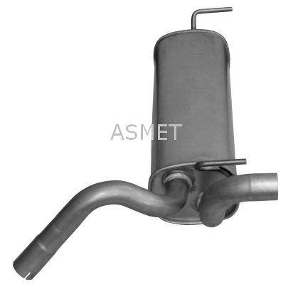 ASMET Koncový tlmič výfuku 05.242 Koncový tlmič výfuku ASMET Opel MERIVA 05.242