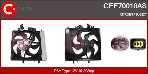 CASCO Electric Motor, radiator fan CEF70010AS price Porsche 997 Electric motor, radiator fan CEF70010AS CASCO