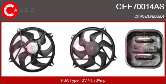 CASCO Elektrimootor, radiaatoriventilaator CEF70014AS Elektrimootor, radiaatoriventilaator CASCO Peugeot 307 CEF70014AS