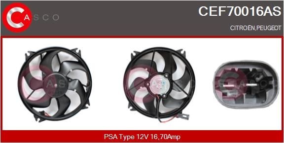 CASCO Elektrische motor, radiateurventilator CEF70016AS CASCO CEF70016AS Elektrische motor, radiateurventilator Citroën Berlingo M prijs
