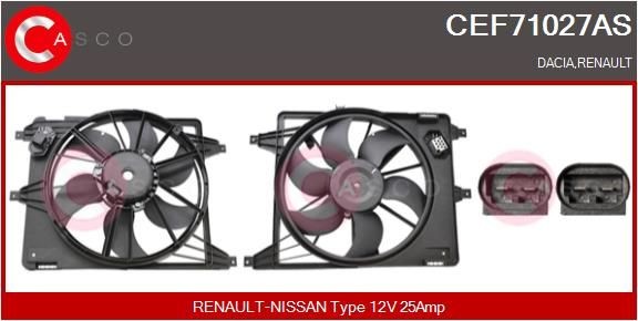 CASCO Elektrische motor, radiateurventilator CEF71027AS CASCO CEF71027AS Elektrische motor, radiateurventilator