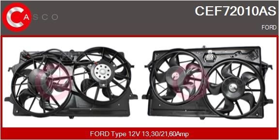 CASCO Elettromotore, Ventola radiatore CEF72010AS CASCO CEF72010AS Elettromotore, ventola radiatore Ford Mondeo Mk5 Station Wagon prezzo