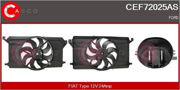 CASCO Elektrische motor, radiateurventilator CEF72025AS Elektrische motor, radiateurventilator CASCO FOCUS CEF72025AS goedkoop