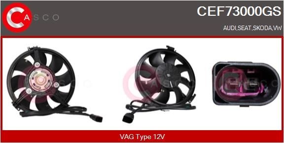 CASCO Μοτέρ, βεντιλατέρ ψυγείου CEF73000GS CASCO CEF73000GS Μοτέρ, βεντιλατέρ ψυγείου Octavia I Van / Combi (1U5) τιμες