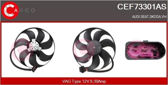 CASCO Kjølevifte CEF73301AS Kjølevifte CASCO TIGUAN CEF73301AS billige