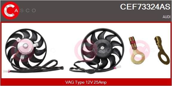 CASCO Koelventilator CEF73324AS CASCO CEF73324AS originele Koelventilator Audi 100 C4 kosten