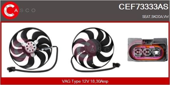 CASCO Koelventilator CEF73333AS CEF73333AS CASCO Radiateur-ventilator Seat goedkoop