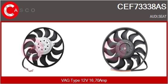 CASCO Koelventilator CEF73338AS CASCO Ventilator SEAT CEF73338AS