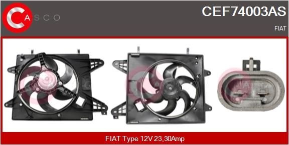 CASCO Elektrische motor, radiateurventilator CEF74003AS CASCO CEF74003AS Elektrische motor, radiateurventilator Fiat Marea 185 aan een voordelige prijs