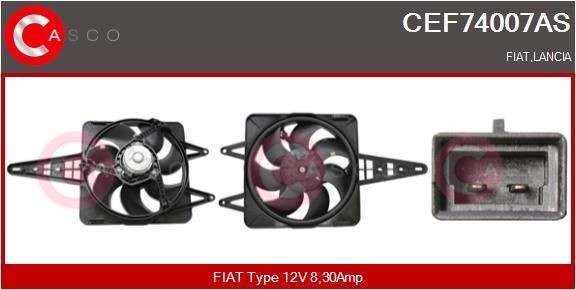 CASCO Elektromotor, kølerventilator CEF74007AS Elektromotor, kølerventilator Lancia 220 CEF74007AS CASCO