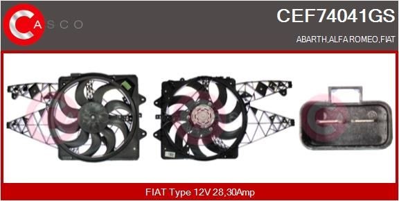 CASCO Moteur électrique, ventilateur pour radiateurs CEF74041GS CASCO CEF74041GS Moteur électrique, ventilateur pour radiateurs Alfa Romeo Brera prix