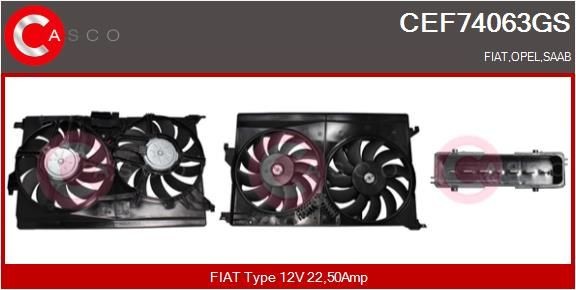 CASCO Elettromotore, Ventola radiatore CEF74063GS CASCO CEF74063GS Elettromotore, ventola radiatore Opel Kadett E Caravan originale prezzo