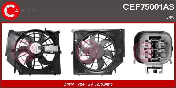 CASCO Elektromotors, Dzes. sist. radiatora ventilators CEF75001AS CEF75001AS Elektromotors, dzes. Sist. Radiatora ventilators BMW Z4 CASCO