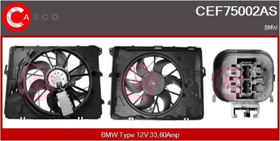 CASCO Elektrische motor, radiateurventilator CEF75002AS CASCO CEF75002AS Elektrische motor, radiateurventilator BMW E28 prijs