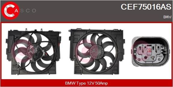 CASCO Moteur électrique, ventilateur pour radiateurs CEF75016AS CASCO CEF75016AS Moteur électrique, ventilateur pour radiateurs BMW F11 d'origine prix