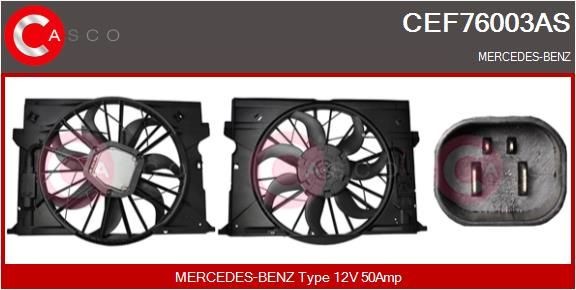 CASCO Elektromotors, Dzes. sist. radiatora ventilators CEF76003AS Elektromotors, dzes. Sist. Radiatora ventilators CASCO BMW Z4 CEF76003AS