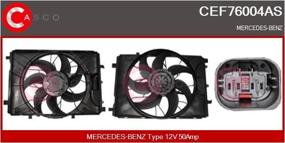 CASCO Elektrimootor, radiaatoriventilaator CEF76004AS CASCO CEF76004AS Elektrimootor, radiaatoriventilaator Mercedes S203 originaal hind