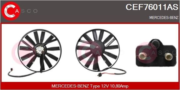 CASCO Elettromotore, Ventola radiatore CEF76011AS CASCO CEF76011AS Elettromotore, ventola radiatore Mercedes W463 originali prezzo