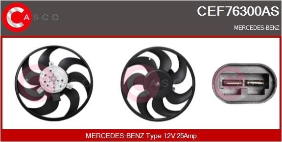 Βεντιλατέρ CASCO CEF76300AS CASCO CEF76300AS Βεντιλατέρ ψυγείου MERCEDES-BENZ VITO 2009