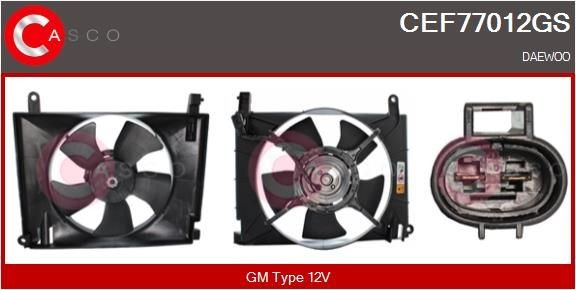 CASCO Elektrische motor, radiateurventilator CEF77012GS CASCO CEF77012GS originele DAEWOO Elektrische motor, radiateurventilator prijs
