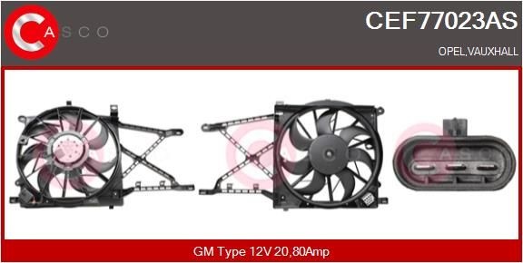 CASCO Elektrische motor, radiateurventilator CEF77023AS CASCO CEF77023AS Elektrische motor, radiateurventilator VAUXHALL Royale Sedan goedkoop