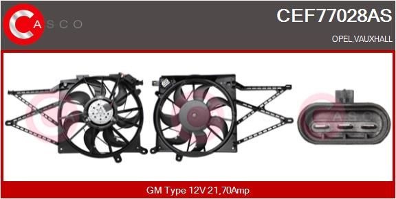 CASCO Elektromotor, kølerventilator CEF77028AS CASCO CEF77028AS Royale Sedan Elektromotor, kølerventilator pris