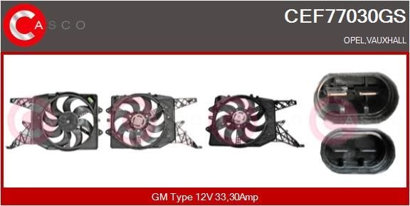CASCO Elektrische motor, radiateurventilator CEF77030GS CASCO CEF77030GS Elektrische motor, radiateurventilator VAUXHALL Royale Sedan aan een voordelige prijs