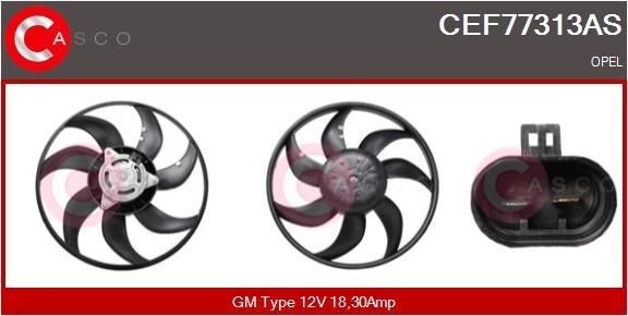 Koelventilator CASCO CEF77313AS CASCO CEF77313AS: Ventilator Opel ADAM 2022