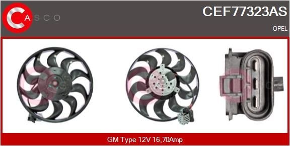 CASCO Ventilador de radiador CEF77323AS auto Ventilador refrigeração do motor CASCO CEF77323AS comprar