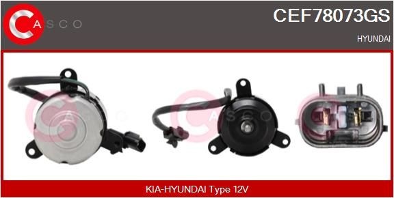 CASCO Elektrische motor, radiateurventilator CEF78073GS CASCO CEF78073GS Elektrische motor, radiateurventilator Hyundai Coupe gk aan een voordelige prijs