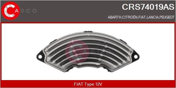 CASCO Αντίσταση, βεντιλατέρ εσωτ. χώρου CRS74019AS CRS74019AS Αντίσταση μοτέρ καλοριφέρ CITROËN C4 CASCO