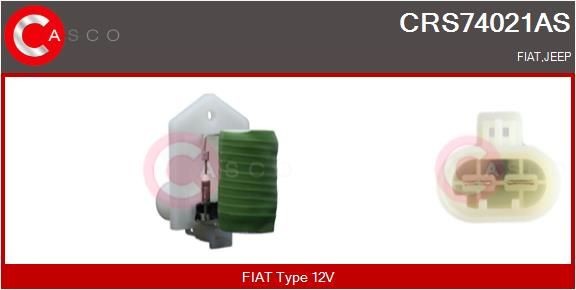 Résistance de série, moteur électrique-ventilateur du radiat CASCO CRS74021AS Résistance de série, moteur électrique-ventilateur du radiat CASCO CRS74021AS prix Système de chauffage JEEP Renegade BU
