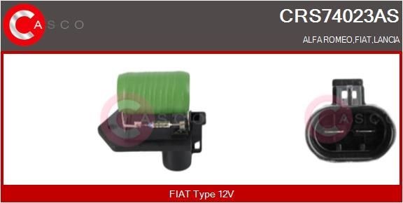 CASCO Resistore addizionale, Elettromotore-Ventola radiatore CRS74023AS CRS74023AS Resistenza ventola abitacolo CASCO LANCIA DELTA costo