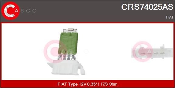 CASCO Resistenza ventola abitacolo CRS74025AS CRS74025AS CASCO Resistenza del ventilatore abitacolo FIAT prezzo