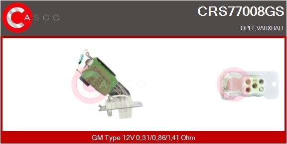 CASCO Resistenza ventola abitacolo CRS77008GS CASCO CRS77008GS Resistenza ventilatore abitacolo Opel Calibra A Coupe prezzo