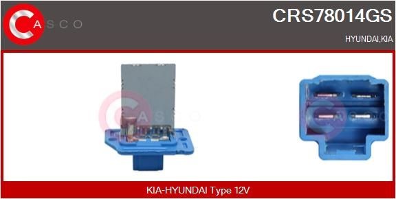 CASCO Rezistors, Salona ventilators CRS78014GS CASCO CRS78014GS Rezistors salona ventilators Hyundai Grandeur TG cena