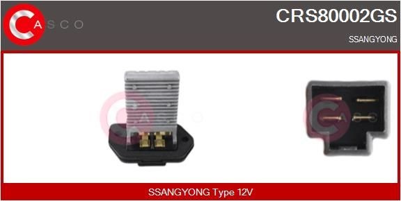Gebläsewiderstand CASCO CRS80002GS CASCO CRS80002GS Gebläsewiderstand SSANGYONG REXTON 2022