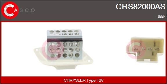 CASCO Kachelweerstand CRS82000AS Ventilatie systeem Jeep Cherokee XJ: Kachelweerstand CASCO CRS82000AS