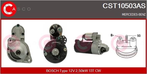 CASCO Démarreur CST10503AS Mercedes-Benz Classe S Starter moteur CASCO CST10503AS
