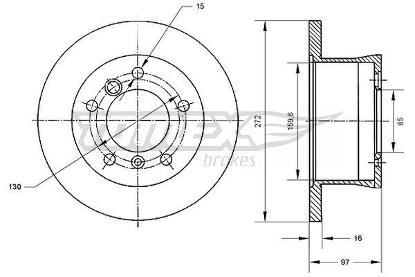 TOMEX brakes Δισκόπλακα TX 70-35 TOMEX brakes TX 70-35 Αγωνιστικές δισκόπλακες γνήσια PUCH