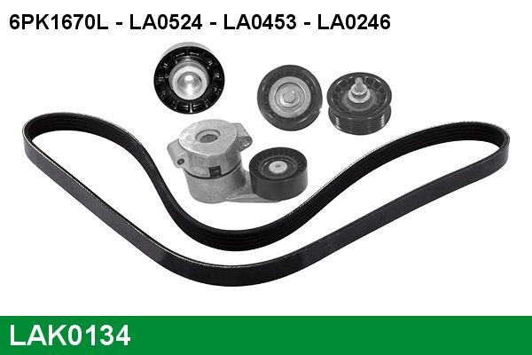 LUCAS Keilrippenriemensatz LAK0134 LAK0134 Keilrippenriemen FIAT FULLBACK LUCAS kaufen